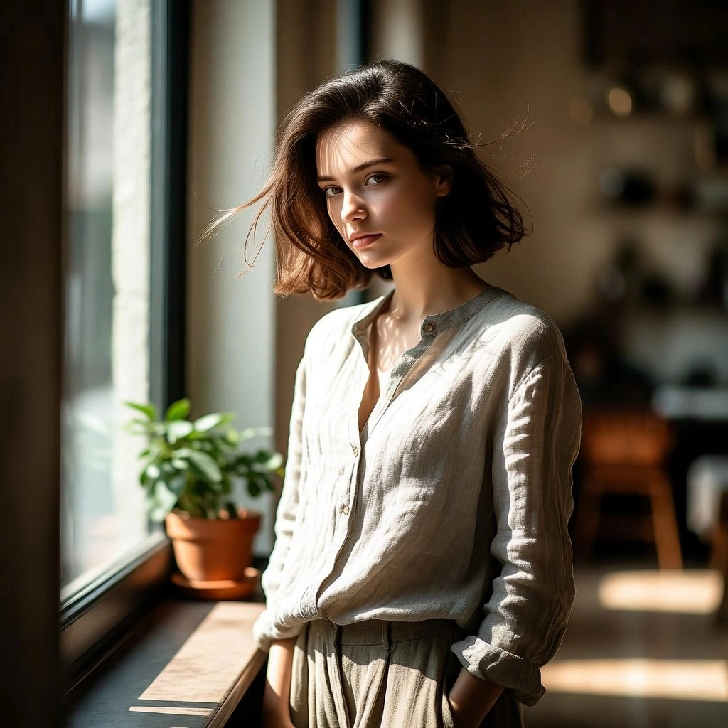 Subject in natural daylight